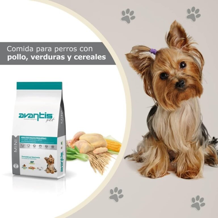 Avantis Pet Mini - Pienso para Perros Adultos de Razas Pequeñas - 2 kg - Comida con Triple Acción Favorece el Sistema Inmune y Digestión - Altamente Digestiva con Pollo, Verduras y Arroz