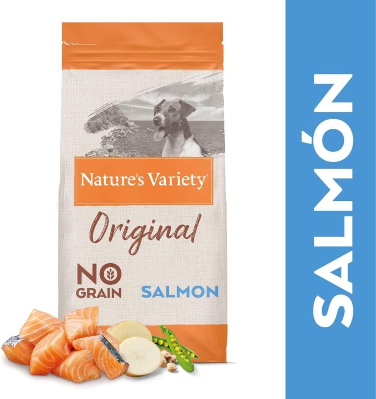 Nature's Variety Original No Grain, Pienso para Perros Adultos Pequeños, Sin cereales, con Salmón sin espinas, 1,5kg