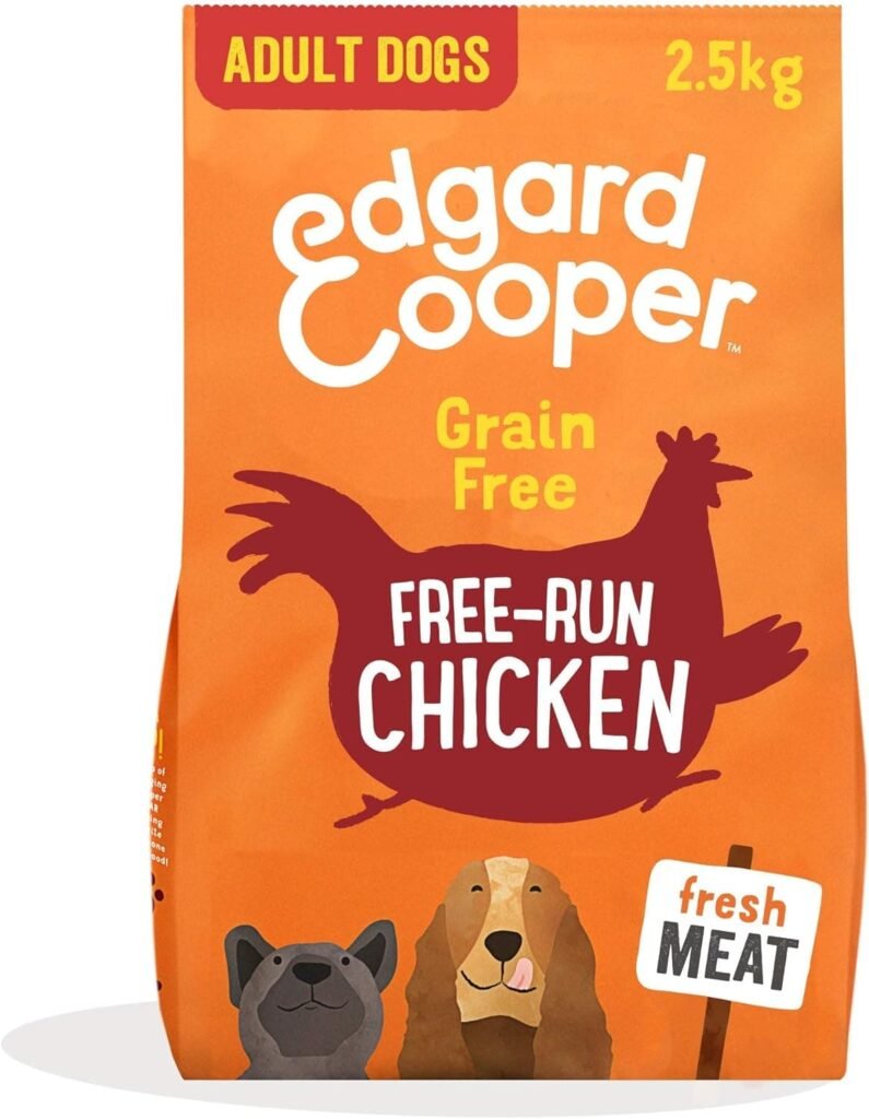 Edgard & Cooper Pienso Perros Adultos Comida Seca Natural Sin Cereales, Fácil de digerir, Alimentación Sana Sabrosa y equilibrada (Pollo, 2.5 kg (Paquete de 1))