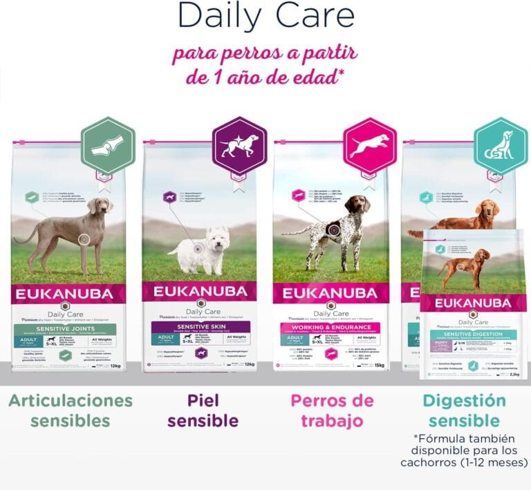 EUKANUBA Daily Care Alimento seco para perros con sobrepeso y esterilizados, bajo en grasa, 12 kg (Paquete de 1)