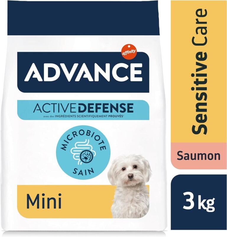 Advance Mini Sensitive Salmon, Pienso para Perros de Razas Pequeñas con Sensibilidades Digestivas con Salmón, 3kg