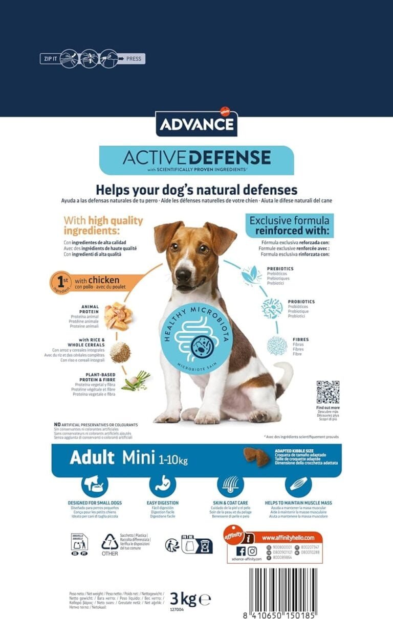 Advance Pienso para Perros Mini Adult con Pollo, 3 Kg