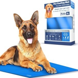 Petic Manta Refrescante Perro Cama Refrescante para Perros 90x50cm Manta Fria para Perros Grande Alfombra Refrescante Perro Manta Refrigerante Perro Alfombrilla para Perros Esterilla Refrigerante