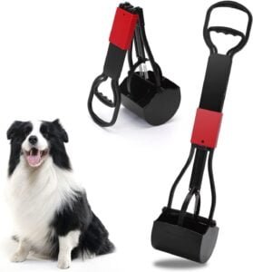 Nobleza recogedor cacas Perros, Plegable de 66 cm de Largo para Quitar Caca para jardín al Aire Libre/Interior de Perros, residuos de Animales