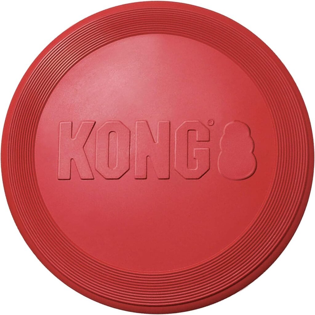 KONG - Flyer - Frisbee de caucho resistente - Para Perros Grandes