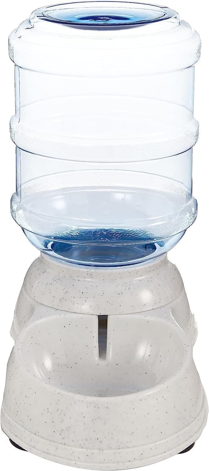 Amazon Basics Dispensador de agua, Gato, 1 Galones, Pequeño, Transparente