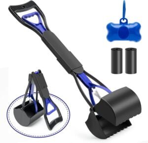 VacFreKep 70cm Pala de Perro,Recoge Cacas de Perros,Pala para Recoger Caca de Perro, Foldable Dog Pooper Scooper