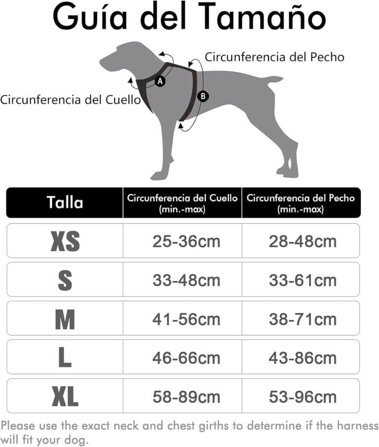 rabbitgoo Arnes Perro Grande Mediano Pequeño Arnés Pecho Antitirones Perros Coche con Lineas Reflecantes Cómodo Transpirable Chaleco Acolchado Ajustable para Adiesreamiento Correr Negro Tamaño Grande