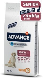 Advance Maxi Senior, Pienso para Perros Senior (+6 años) de Razas Grandes con Pollo, 14kg