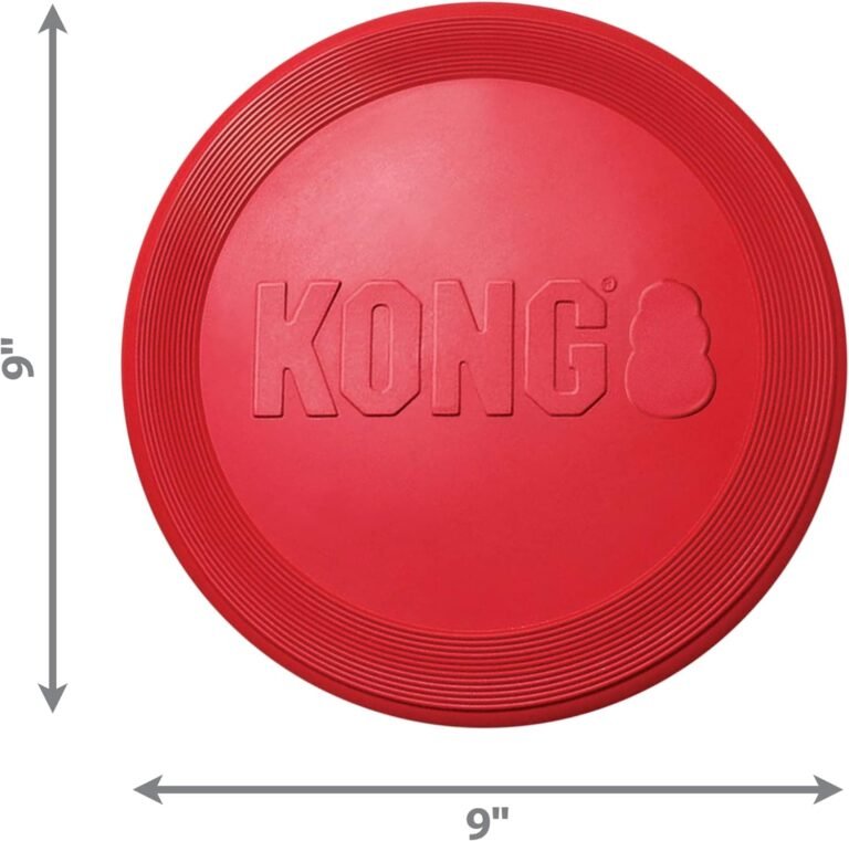 KONG - Flyer - Frisbee de caucho resistente - Para Perros Grandes