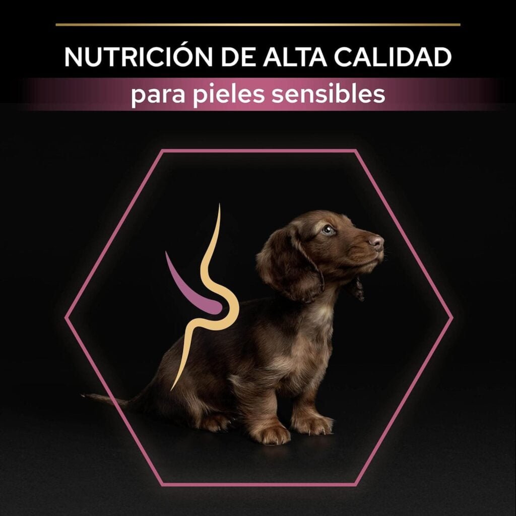 Purina Pro Plan Small & Mini Puppy, Salmón para cachorros de piel sensible, Pack de 4 x 3 Kg - Total 12 Kg