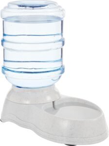 Amazon Basics Dispensador de agua, Gato, 1 Galones, Pequeño, Transparente