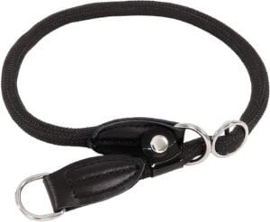 lionto Collar de Perros Collar Retriever Collar de adiestramiento, Longitud 65 cm Negro