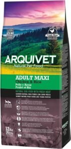 ARQUIVET Pienso Premium Adult Maxi Pollo y Arroz 12 kg - Pienso Natural para Perros Adultos de Razas Grandes - Alimento seco para Perros - Alta digestibilidad, gastrointestinal