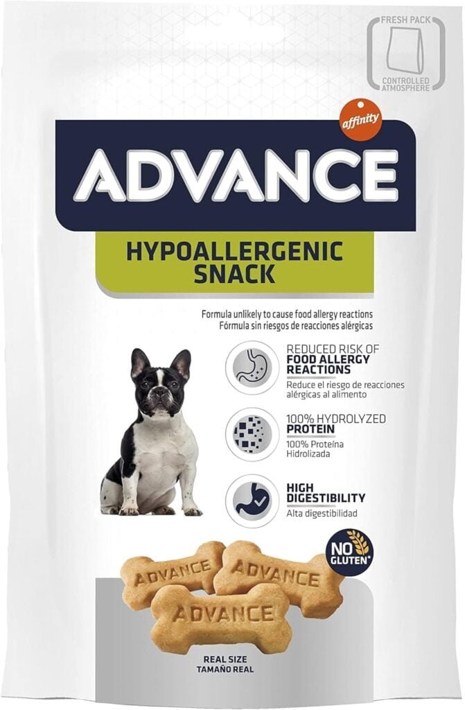 ADVANCE Snacks Hypoallergenic - Galletas Para Perros - Pack De 7 x 150 g - Total 1,05 kg