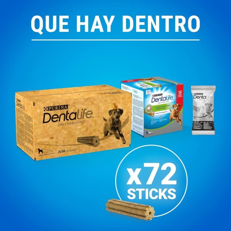 Dentalife Purina Large - Snacks para perros grandes (multipack 72 sticks, 2 x 36) 1280 g Pack de