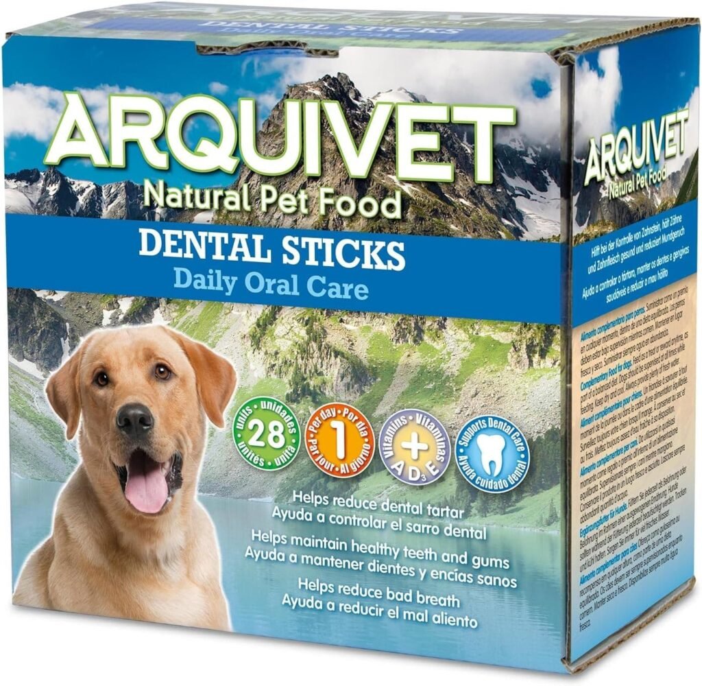 Arquivet Snacks Dentales para Perros, Marrón, 28 Unidad (Paquete de 1)