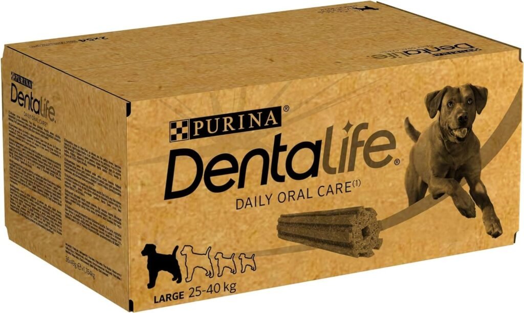 Dentalife Purina Large - Snacks para perros grandes (multipack 72 sticks, 2 x 36) 1280 g Pack de