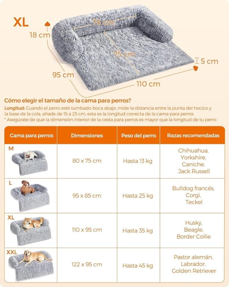 Feandrea FluffyHug Cama para Perros, Tela de Felpa, Alfombrilla, Funda Protectora para Sofá, Talla XL, para Perros Medianos y Grandes, 110 x 95 x 18 cm, Gris Ombré PGW223G01