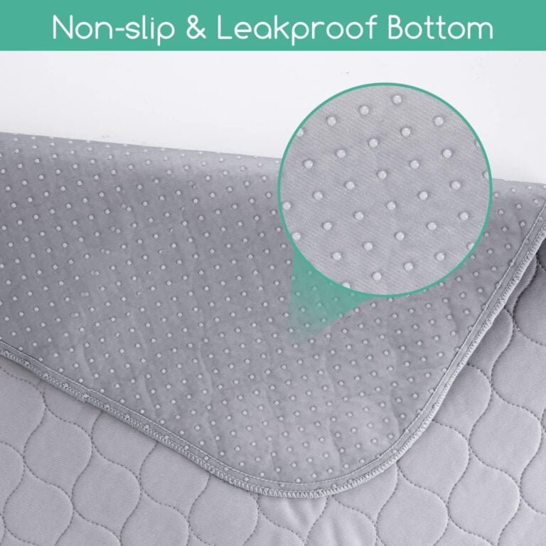 Nobleza Empapadores para Perros Pequeños, Almohadillas de Entrenamiento Lavables para Mascotas, Reutilizable Absorbente Cojín Antideslizante Pet Pee Pad Paquete de 3 (60 * 45cm), Gris