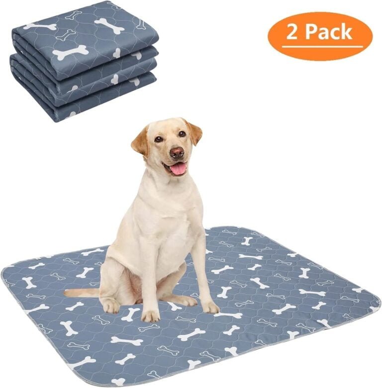 Geyecete Empapadores Reutilizables Lavables para Perros,60*45cm Alfombras de adiestramiento Ultraabsorbente para Perros,Almohadillas para Cachorro,Training Pads para Mascotas-GIRS-S-2 Piezas