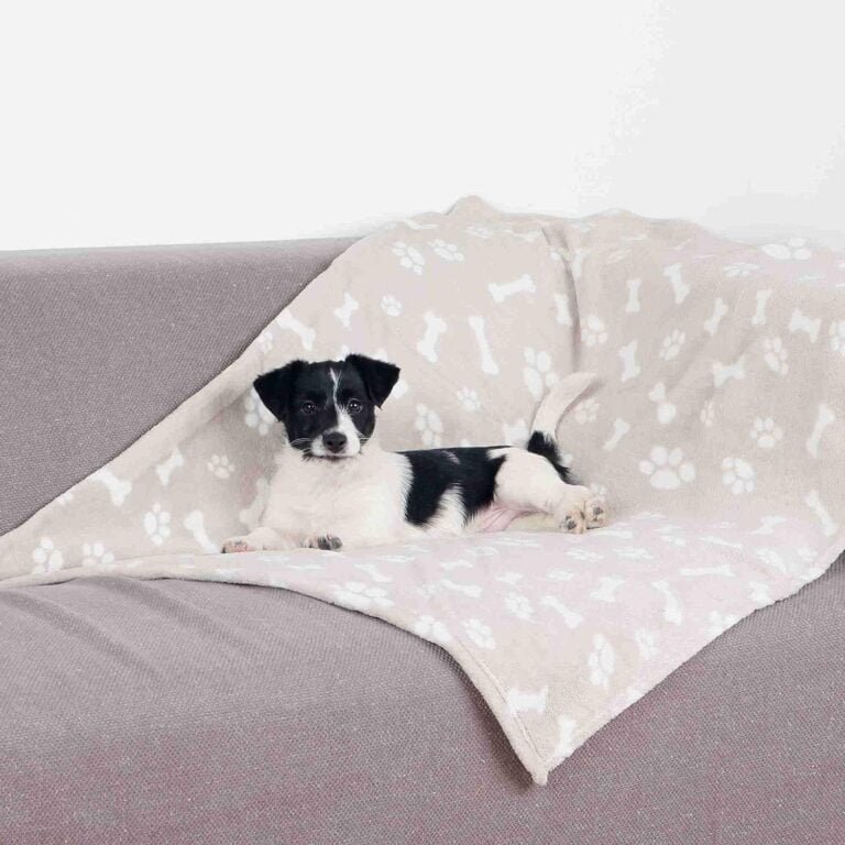 Trixie Manta para Perros Mascotas - Manta Sofa Suave Manta para Mascotas Perros Gatos Cálida Protección Manta Beany 100x70 cm Beige