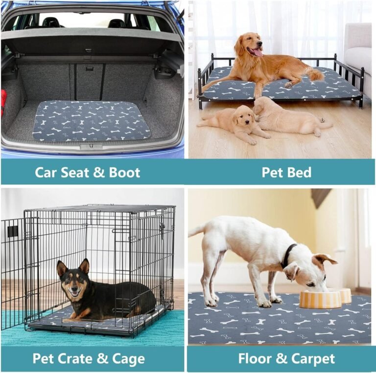 Geyecete Empapadores Reutilizables Lavables para Perros,60*45cm Alfombras de adiestramiento Ultraabsorbente para Perros,Almohadillas para Cachorro,Training Pads para Mascotas-GIRS-S-2 Piezas