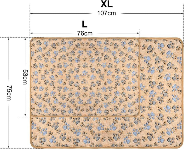 Juego de 3 mantas para perros, gatos, lavables y esponjosas, suaves y cálidas mantas para mascotas, manta de forro polar, manta para mascotas para perros pequeños y medianos (107 x 75 cm)