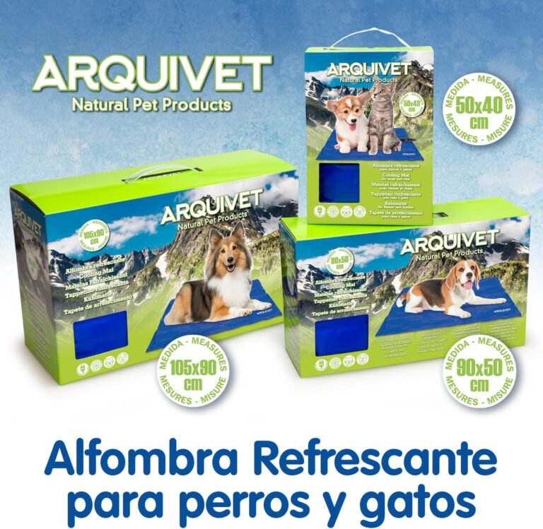 Arquivet- Alfombra refrescante para Perros y Gatos 50x90, Alfombra autorefrigerante, Pet Cooling Mat, Alfombra refrescante para Mascotas