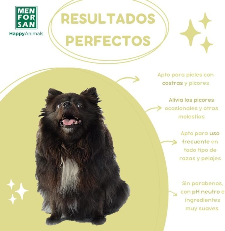 MENFORSAN Champú Árbol de Té para Perros | Acción Anti Picores y Anti Hongos | Previene la aparición de piojos | No Daña el Pelaje | 300 ml