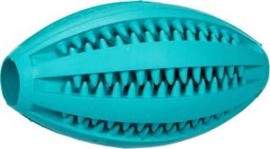 TRIXIE Pelota Rugby Denta Fun, Menta, Caucho, 11 cm, Perro, Todos Los Tamaños De Razas