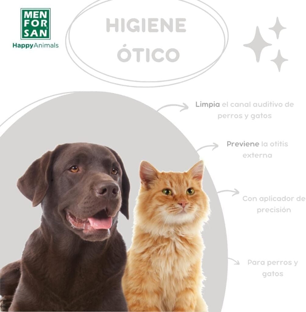 MENFORSAN Limpiador para Orejas de Perros Y Gatos - 125 ML