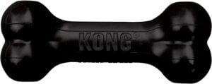 KONG - Extreme Goodie Bone - Hueso para Perro de Caucho, mandíbulas potentes, Negro - para Perros Medianos