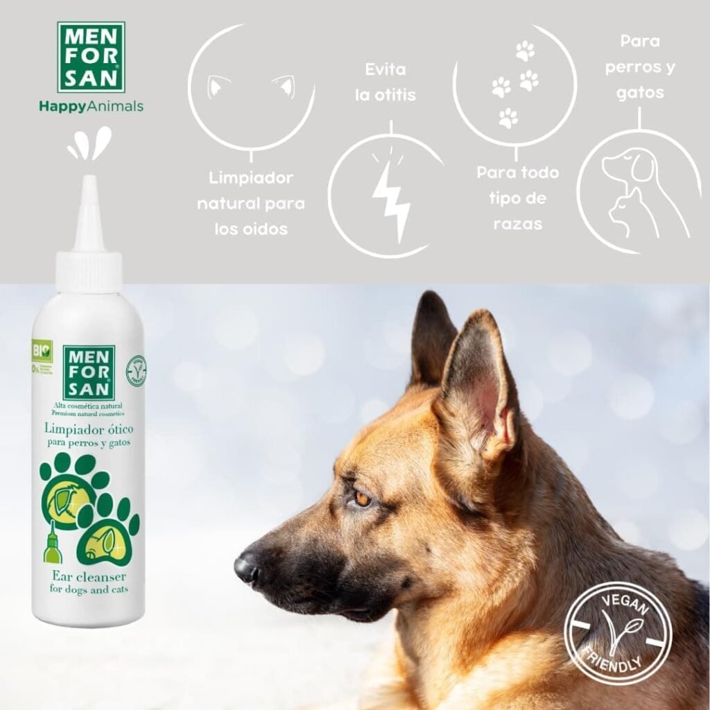 MENFORSAN Limpiador para Orejas de Perros Y Gatos - 125 ML