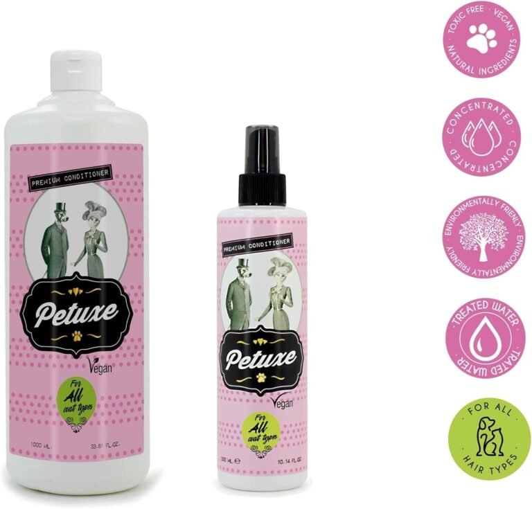 Petuxe Acondicionador para Perros - Spray Desenredante y Secado para Todo Tipo de Pelo y Razas: Perros, Gatos y Mascotas. Hidratación y Brillo - 300 ml