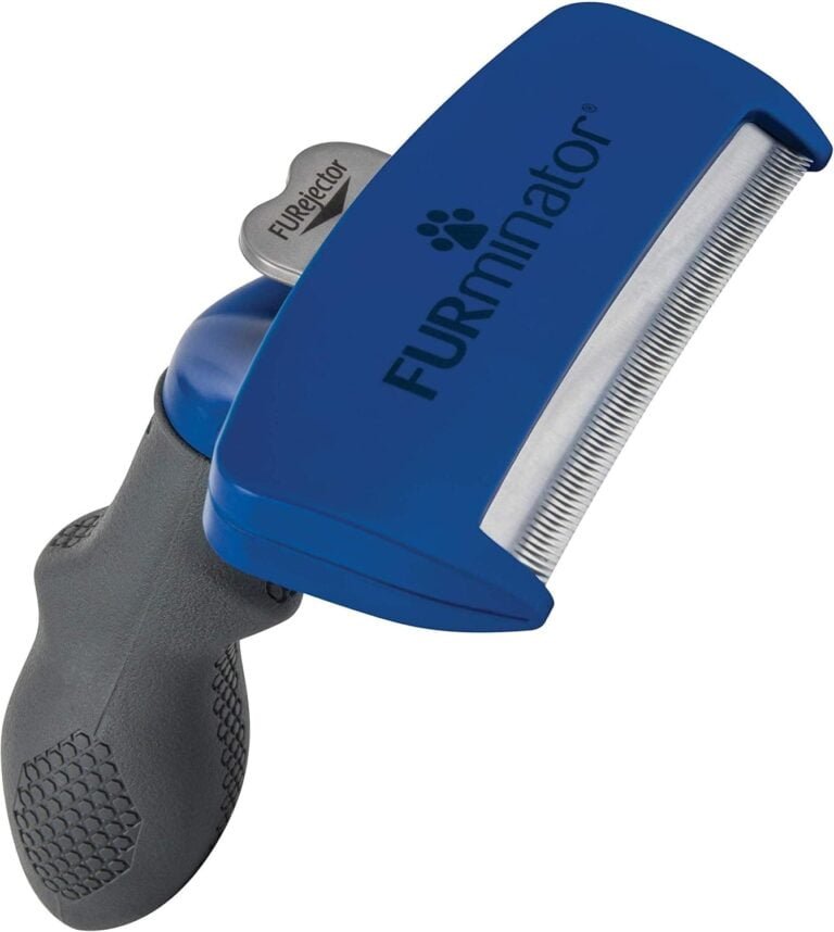 FURminator deShedding, Tool para perros grandes de pelo largo, Cepillo talla L para eliminar el pelo suelto, Diseño mejorado