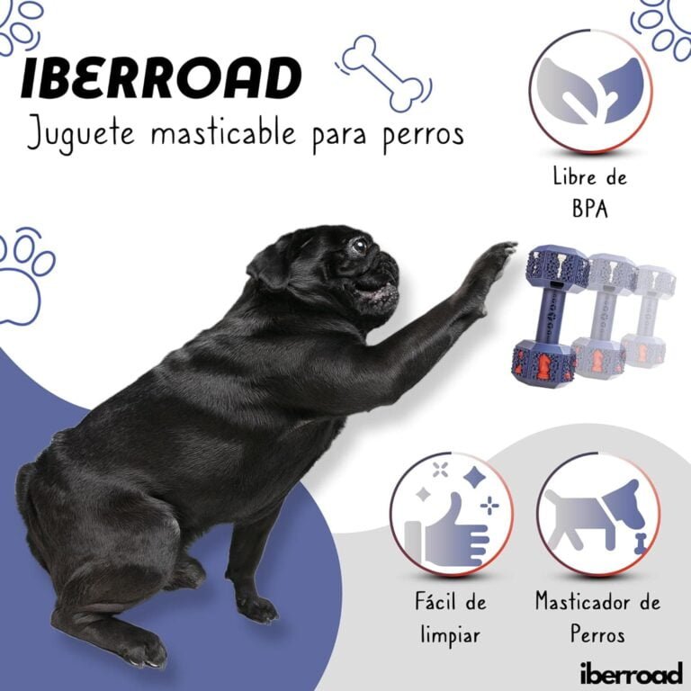 IBERROAD Juguetes para Perros Mediano/Grande -Dispensador De Comida