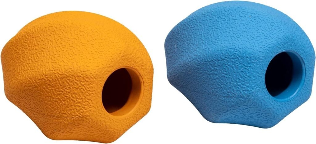 Amazon Basics - Juguete para perro, dispensador de comida, masticable, juego de 2, tamaño medio, Multicolor