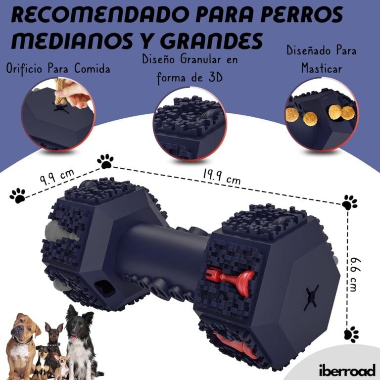 IBERROAD Juguetes para Perros Mediano/Grande -Dispensador De Comida