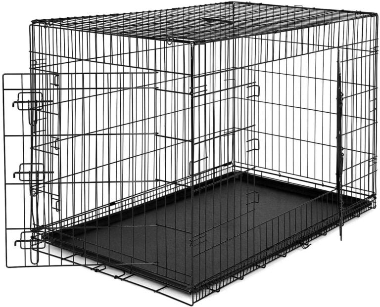 dibea lionto Jaula Transporte Plegable para Perros Caja de Transporte, (XXL) 106x71x77 cm Negro