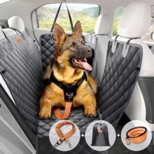 PetKing Premium Funda Coche Perro Asiento Trasero Cubre Asientos Coche Perro Protector Coche Perros Asiento Manta Cubreasientos Coche Perro Trasero Funda Protector Asiento para Perros