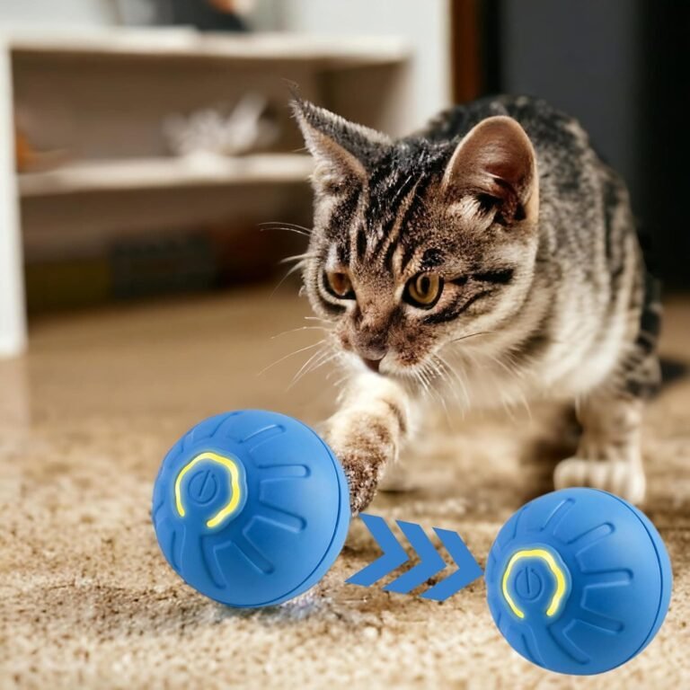 Pelota interativa para mascotas,juguete interactivo perros, juguete interactivo gatos, rodante automática,juguete eléctricos para gatos y perros,juguete con bateria de 200mAh recargable