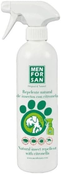 MENFORSAN- Repelente Natural de Insectos con citronela Perros, 500ml