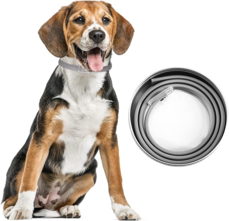 DEWEL Collar contra Pulgas y Garrapatas para Perros y Gatos Control Antipulgas 8 Meses de Protección Collar Antipulgas para Perros de 63,5 cm