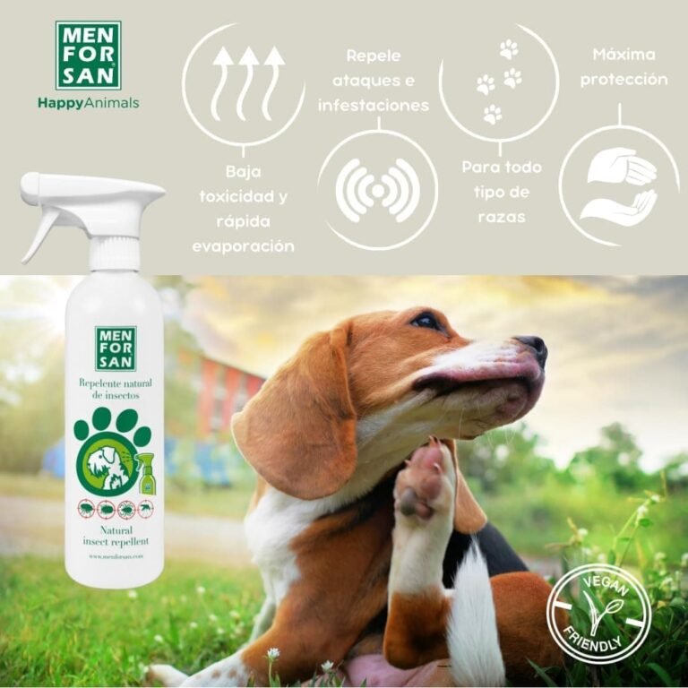 MENFORSAN- Repelente Natural de Insectos con citronela Perros, 500ml