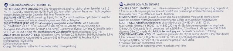 Virbac Nutri-Plus Gel | 120g | Alimento complementario para perros y gatos para la integración nutricional y la convalecencia | Estimulante del apetito, portador de energía altamente concentrado.