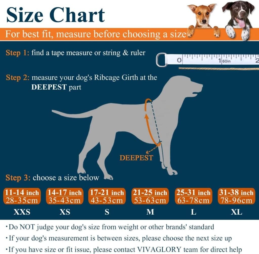 VIVAGLORY Chaleco Salvavidas Ripstop para Perros