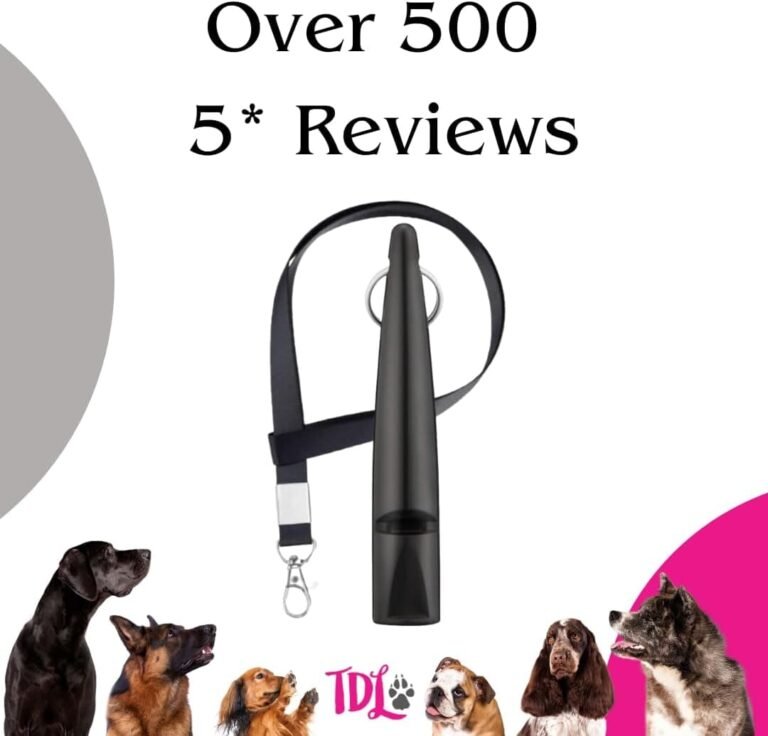TDL - Silbato de entrenamiento para perros con cordón, silbato para perros con tono fuerte y sólido y sonido de gran alcance