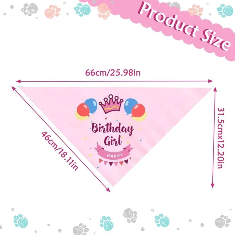 Bandana de cumpleaños para Perro, Bandana para Perro para cumpleaños, triángulo