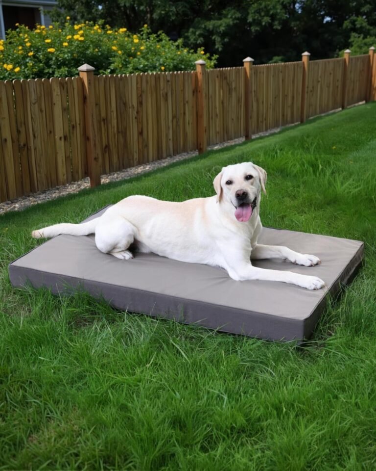 Favodormir Ortopédica Cama Perros Grande Impermeable,Doble Cara De Cuero Sintético,Colchón Perro,Dog Bed,Funda Extraíble Lavable,Colchoneta,Gris,104x68x8cm